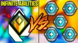 Valorant: 2 Radiant VS 5 Platinum players, but Radiants have INFINITE ABILITIES!