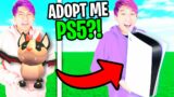 Can We TRADE A PS5 In Roblox ADOPT ME!? (PLAYING ROBLOX ON PS5!?)
