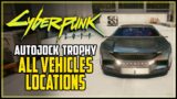 Cyberpunk 2077 All Vehicles Locations (Autojock Achievement)