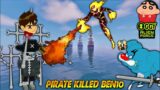 Minecraft | Jadugar Pirate Killed Oggy Friend Ben-10 | With Sinchan || Twikay Gamer