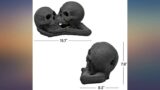 Stanbroil A Pair of Imitated Black Human Skull and Bones Gas Log for Indoor or review
