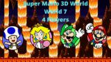 Super Mario 3D World: 100% Walkthrough World 7: 4 Players