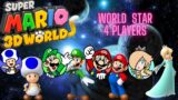 Super Mario 3D World: 100% Walkthrough World Star: 4 Players