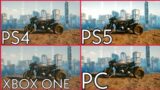 Cyberpunk 2077 | PS4 Pro vs PS5 vs XBOX One X vs PC – New Gameplay Comparison 4k 60FPS [Free Roam]