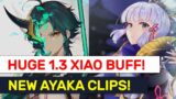 HUGE 1.3 Xiao Plunge ATK Buffs! NEW Ayaka Clip & VA Comparisons! | Genshin Impact