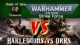 Harlequins vs Orks Warhammer 40K 9th Edition Strike Force Battle Report