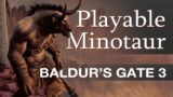 Playable Minotaur Mod – Baldur's Gate 3