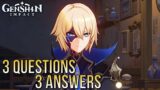 Dainsleif 3 Questions, What Are Your Answers?! | Genshin Impact