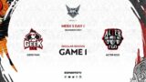 Geek Fam vs Alter Ego GAME 1 MPL ID S7 Week 5 Day 1 | Alter Ego vs Geek Fam ESPORTSTV
