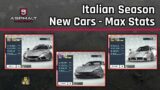 Asphalt 9 | Update 18: Italian Season – Max Stats for the new Cars
