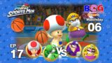 Mario Sports Mix Basketball EP 17 Match 06 Toad+Yoshi VS Waluigi+Wario