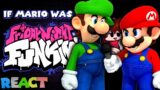 SMG4: If Mario Was In…. Friday Night Funkin | LUIGIKID REACTS