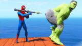 GTA 5 Crazy Ragdolls SPIDERMAN VS GREEN HULK (GTA V Euphoria Physics Funny Moments Fails)