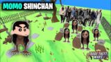 SHINCHAN BECAME MOMO GHOST IN DUDE THEFT WARS || SASTI GTA V