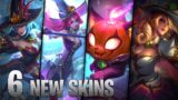 6 NEW BEWITCHING SKINS – Fiora Nami Poppy Syndra Yuumi Morgana – League of Legends