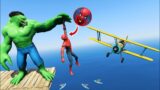 GTA V Epic Ragdolls | SPIDERMAN Vs HULK 2099 Jumps/Fails Compilation #15 (Funny Moments)