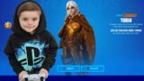 8 Year Old Kid And TRUMAnn Unlocking FREE Fortnite Skin Style TORIN GOLDEN RUNE (Game Play Showcase)