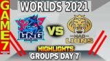 TIEBREAK | MAD VS LNG HIGHLIGHTS | Groups Day 7 | LoL Worlds 2021 | MAD Lions vs LNG Esports Game 7