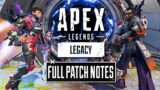 Full Patch Notes Apex Legends Season 9 Legacy!!!
