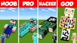 Minecraft Battle NOOB vs PRO vs HACKER vs GOD: BIGGEST MAZE HOUSE BASE BUILD CHALLENGE – Animation