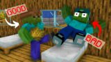 Monster School || Good Zombie and Bad Zombie || Minecraft Animation