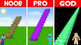 WHERE LEAD THE LONGEST STAIRS? STAIRS of DIRT vs PORTAL vs EMERALDS in Minecraft NOOB vs PRO vs GOD!