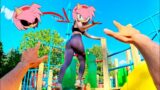 Escaping from Amy Rose! FNF vs Sonic! Parkour