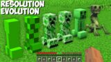 Have you EVER SEEN THE EVOLUTION OF CREEPER RESOLUTION in Minecraft ? NEW SECRET CREEPER !