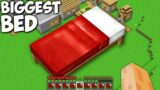 I found this BIGGEST BED in small village !!! Minecraft Giant Blocks and Mobs Challenge !!!