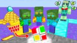 Monster School : 3 NEW Baby Zombie Brothers and Magic Cube – Sad Story – Minecraft Animation