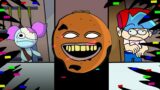 Corrupted “SLICED” But Everyone Sings It | Annoying Orange x Come Learn With Pibby x FNF Animation