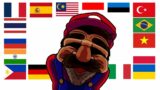 Friday Night Funkin' Ring Cam Mario in different languages meme (FNF)