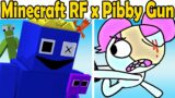 FNF Minecraft Rainbow Friends VS. Pibby Run (Roblox Rainbow Friends Chapter 1/FNF Mod/Hard)