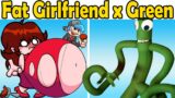Rainbow Friends Green VS. Buffet Night Burstin' Fat Girlfriend (FNF Mod/Hard/Fat GF)