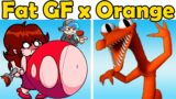 Rainbow Friends Orange VS. Buffet Night Burstin' Fat Girlfriend (FNF Mod/Hard/Fat GF)