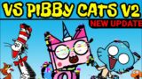 Friday Night Funkin' New VS Pibby Cats V2 Update + Cutscene | Pibby x FNF Mod