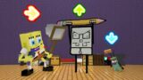 FNF Character Test | Gameplay VS Minecraft Animation | SpongeBob