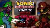 Sonic Characters React FNF VS Mario’s Monday Night Massacre // GCRV