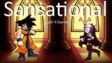 Friday Night Funkin' – Sansational But Goku And Sarvente Sing It (My Cover) FNF MODS