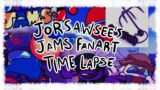 Friday night funkin' VS Impostor V4 Jorsawsee's jams week & Black impostor Speed paint