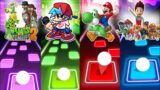 Plants Vs Zombies- FRIDAY NIGHT FUNKIN- Super Mario Bros Movie- Paw Patrol — Tiles Hop Music Game