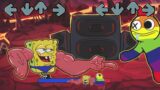 Epic battle FNF (Friday Night Funkin) SpongeBob and Blue Roblox Rainbow Color