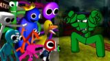 Green Angry Vs Different Characters Rainbow Friends | Friday Night Funkin Mod Roblox